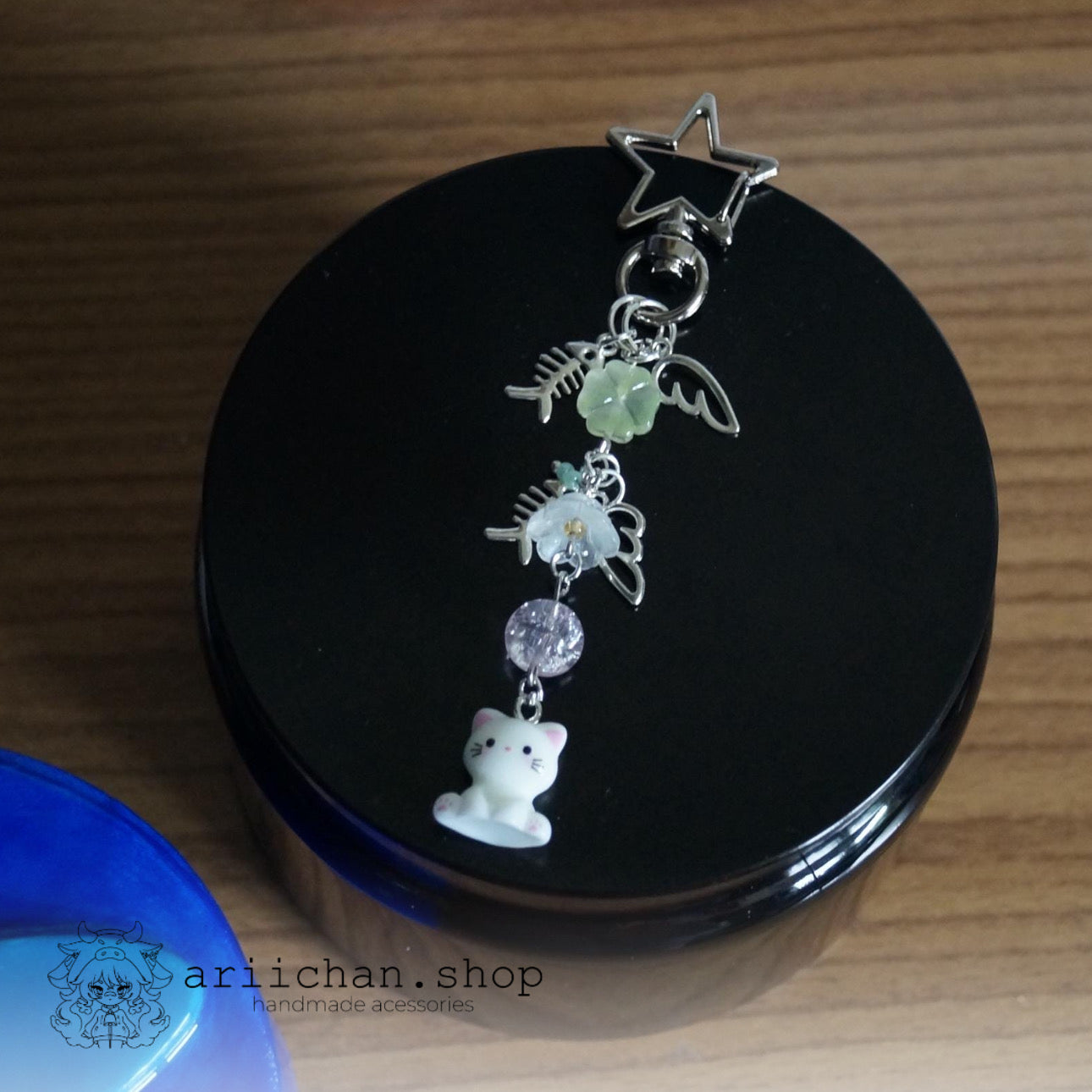 Lucky Charm Pearl Keychain