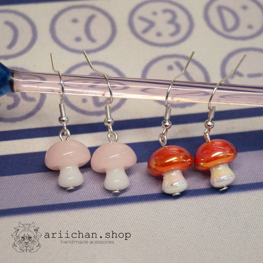 Mushroom Cottage Core Earrings