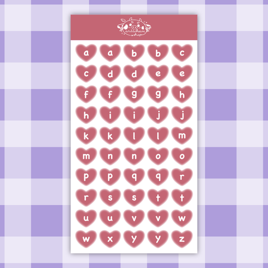 Heart Journal Sticker Sheet