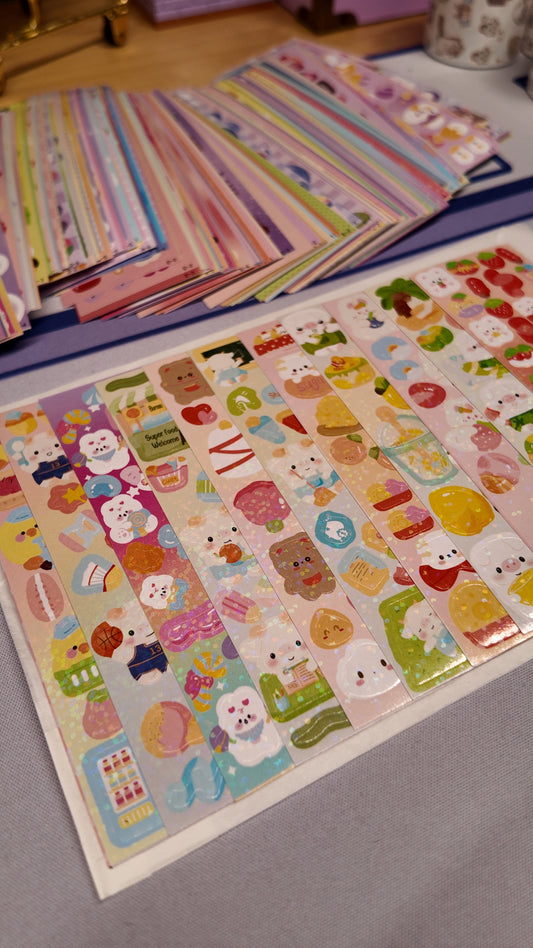 10Piece Sticker Sheet Mystery Pack