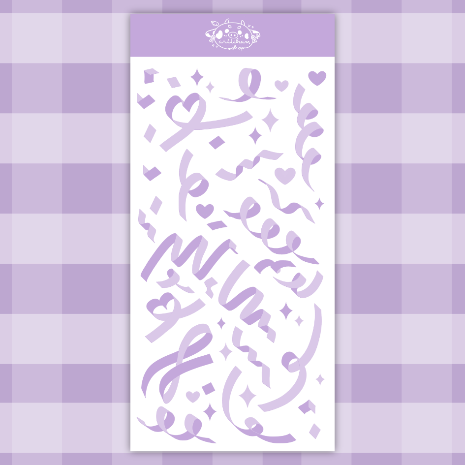 Confetti Vinyl Sticker Sheet