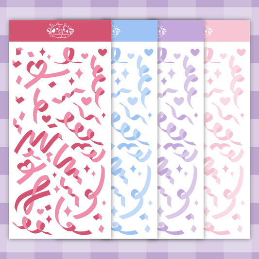 Glitter Confetti Vinyl Sticker Sheet Bundle
