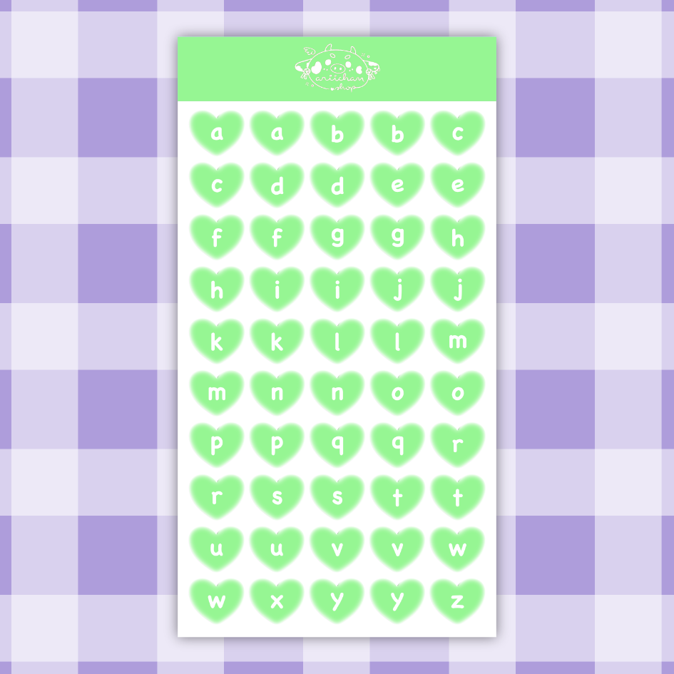 Heart Journal Sticker Sheet
