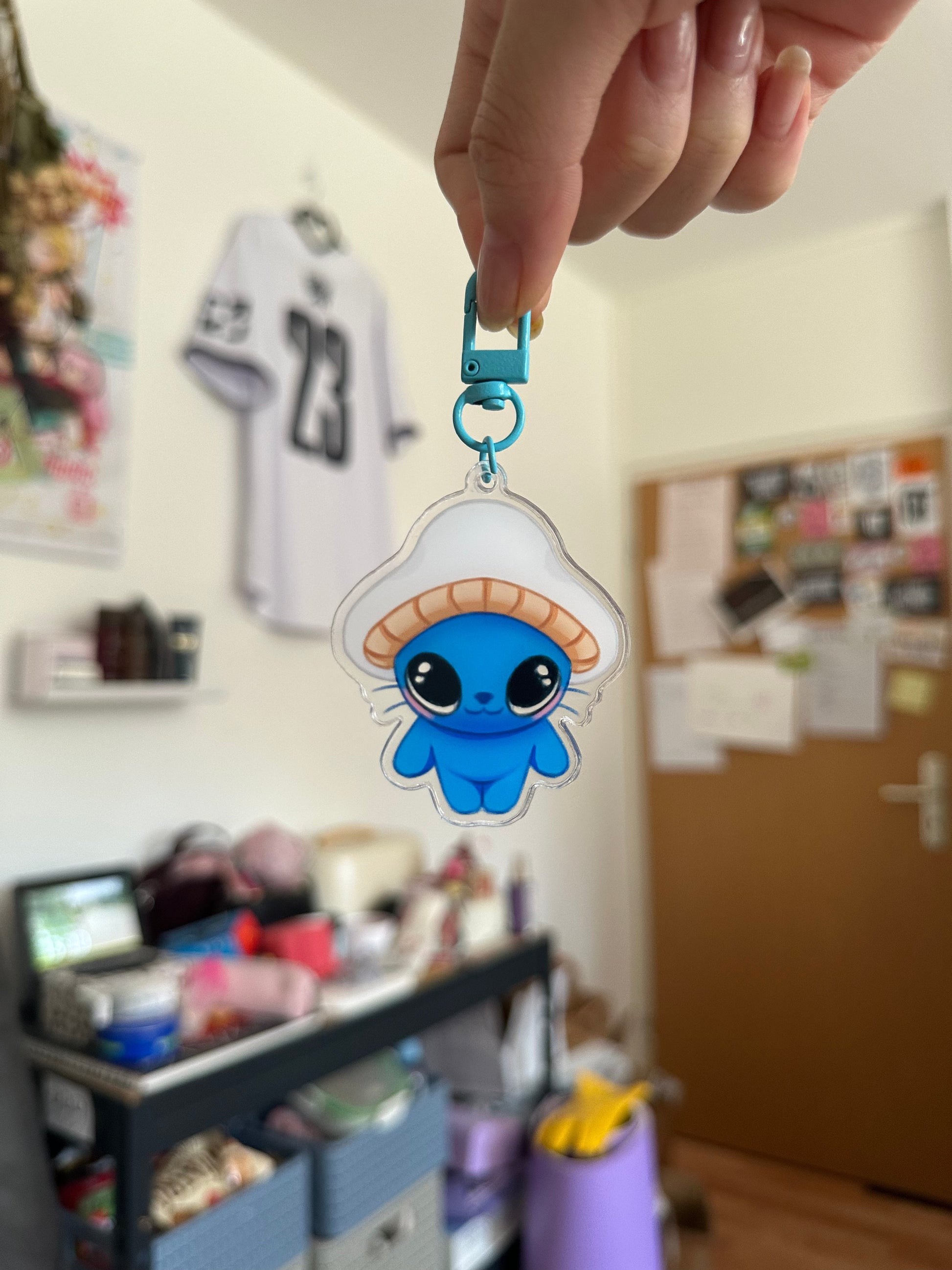 Smurf Acrylic Keychain Keychain