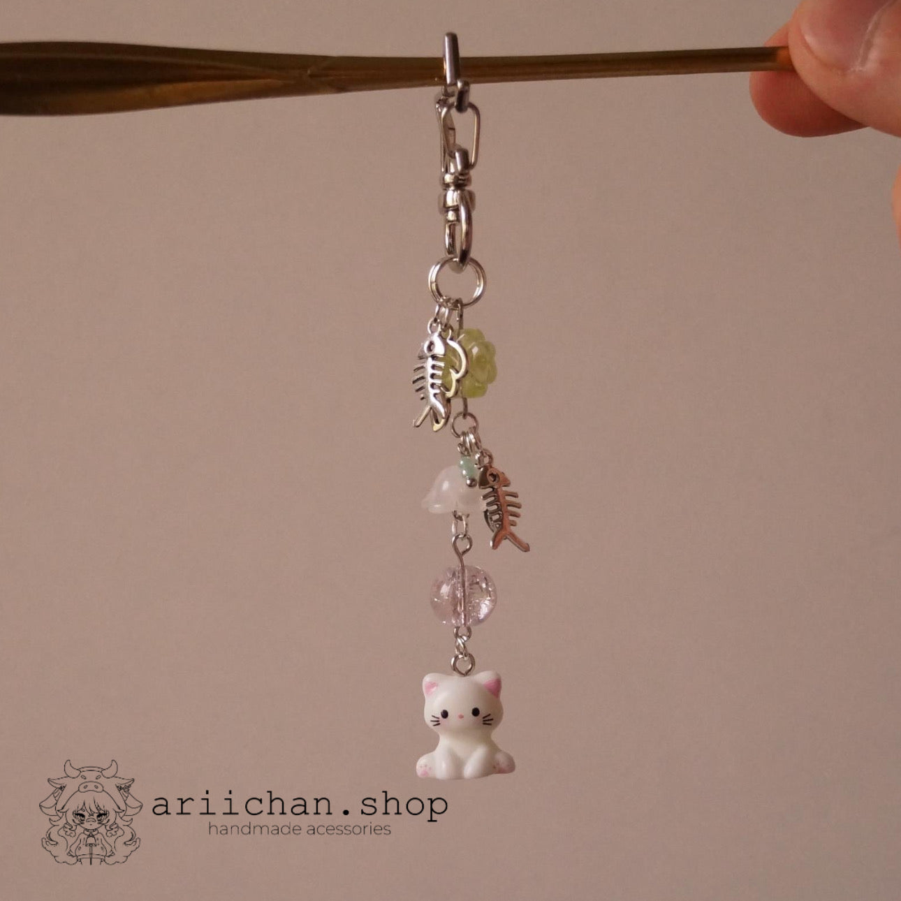 Lucky Charm Pearl Keychain