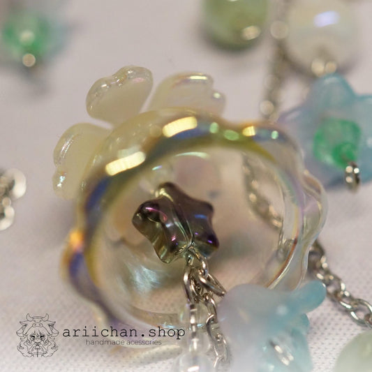 Cute Beaded Jellyfish Keychain