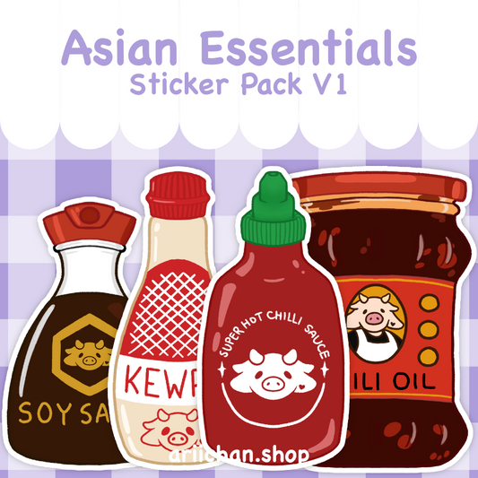 Asian Essentials V1 Vinyl Sticker Pack
