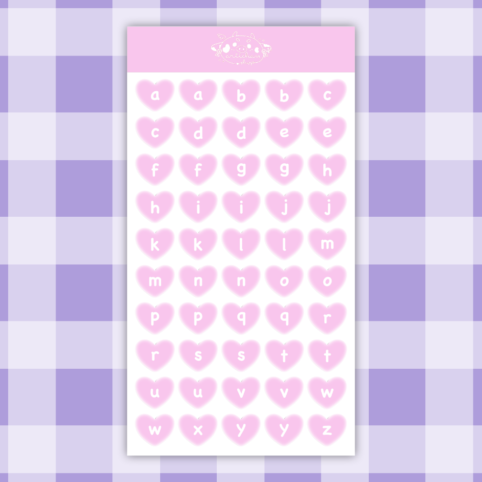 Heart Journal Sticker Sheet