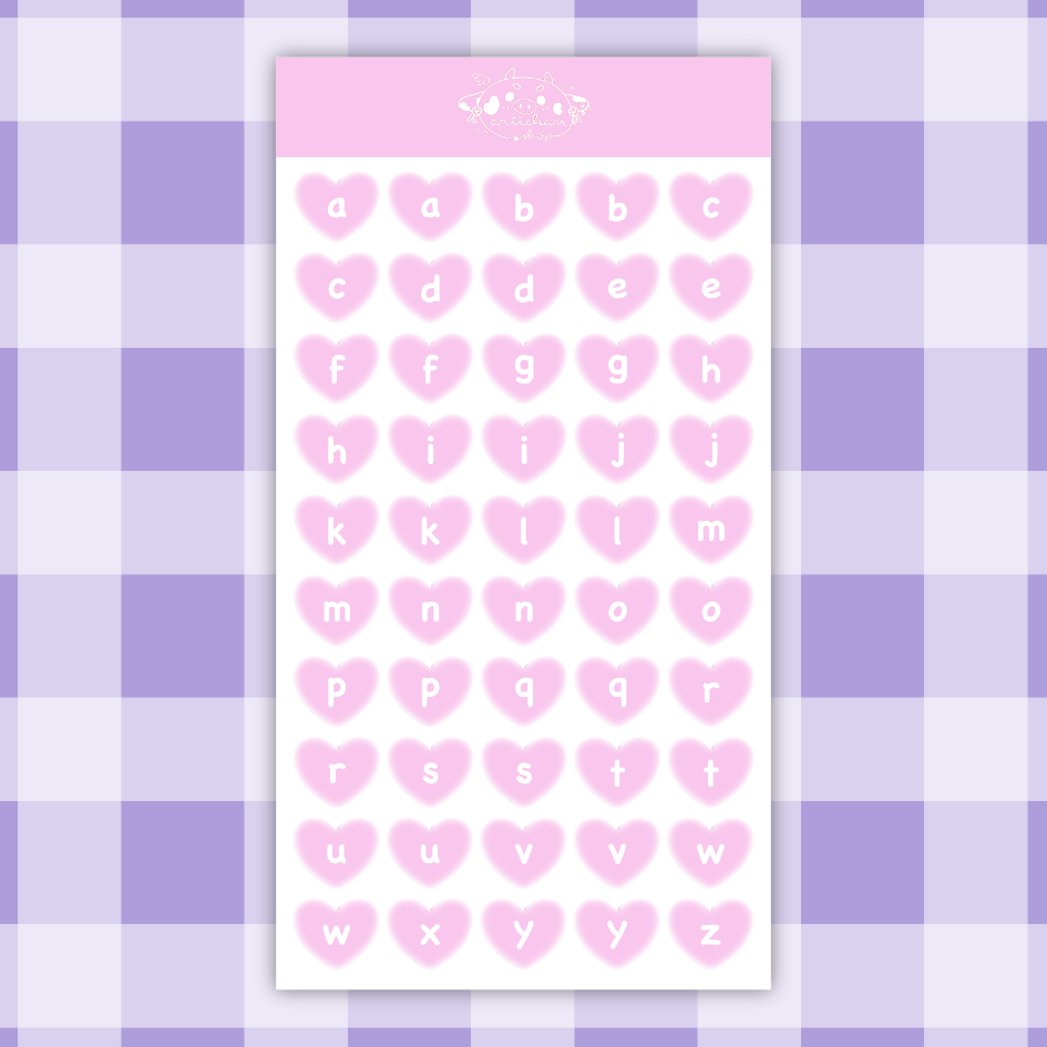 Heart Journal Sticker Sheet