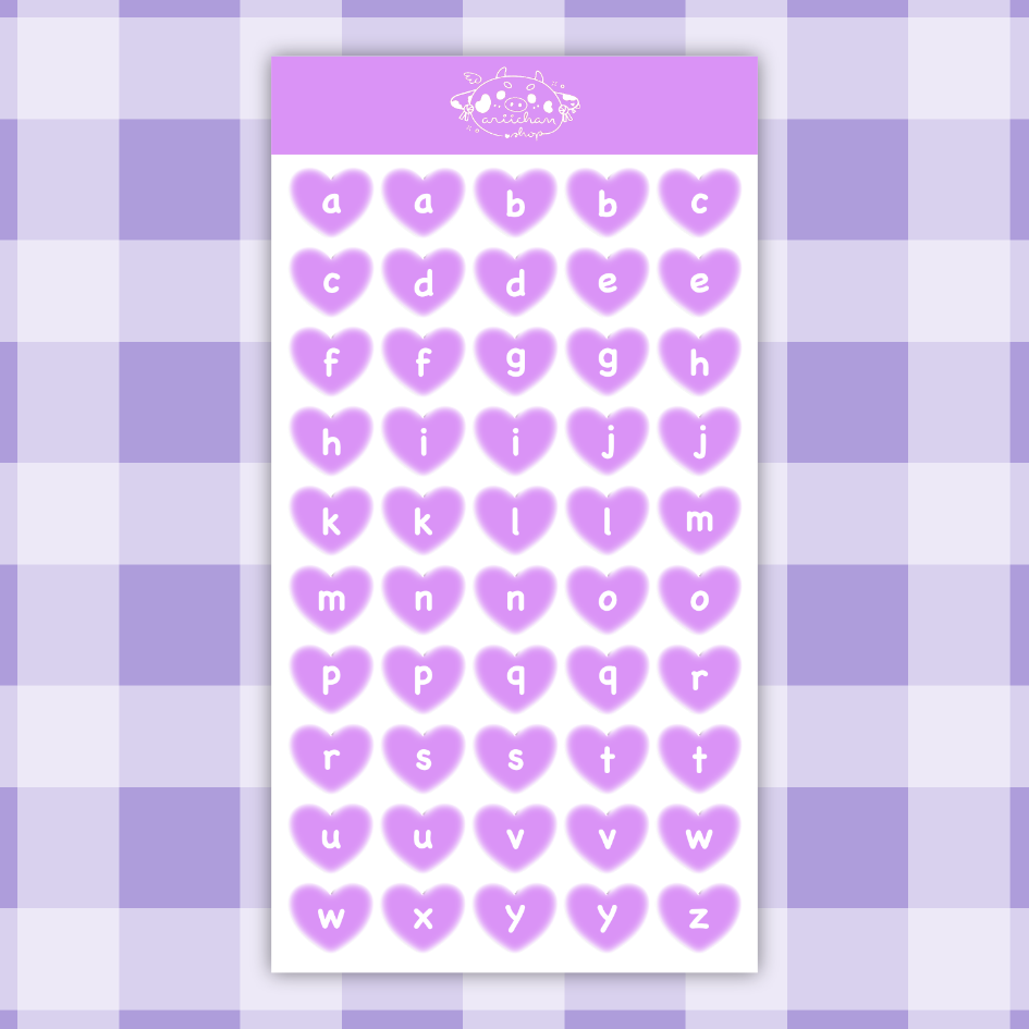 Heart Journal Sticker Sheet