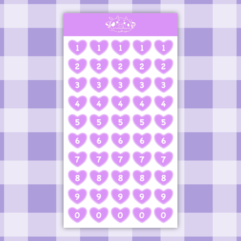 Heart Journal Sticker Sheet