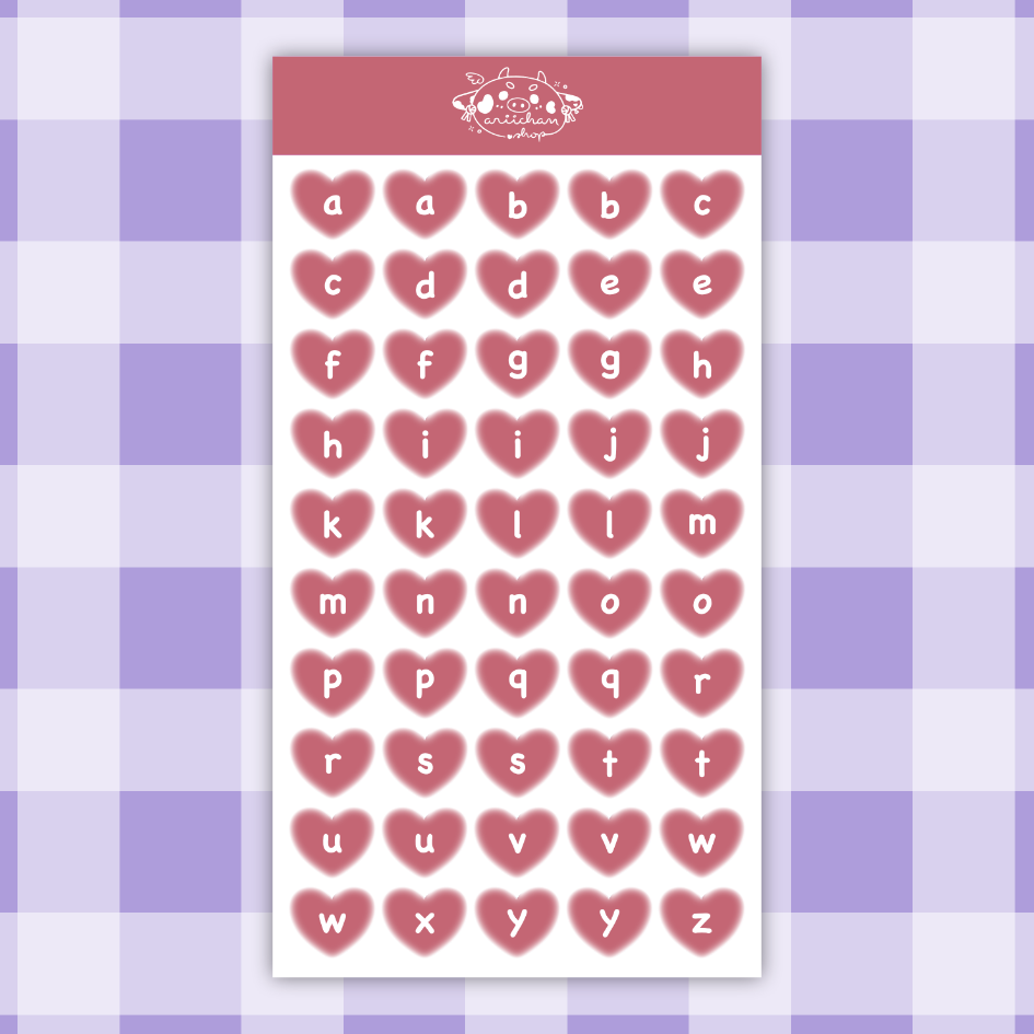 Heart Journal Sticker Sheet