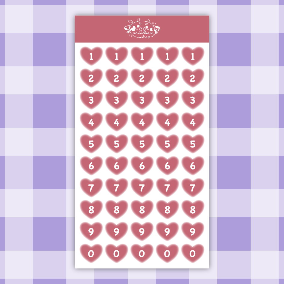 Heart Journal Sticker Sheet