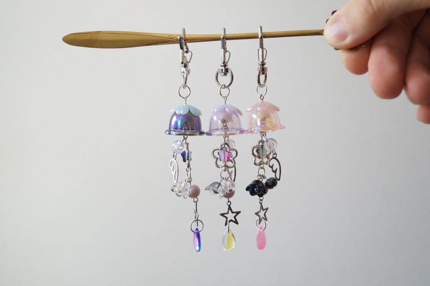 Set of 3 Hunt/x Kpop Demon Hunter Inspired Jellyfish Keychain