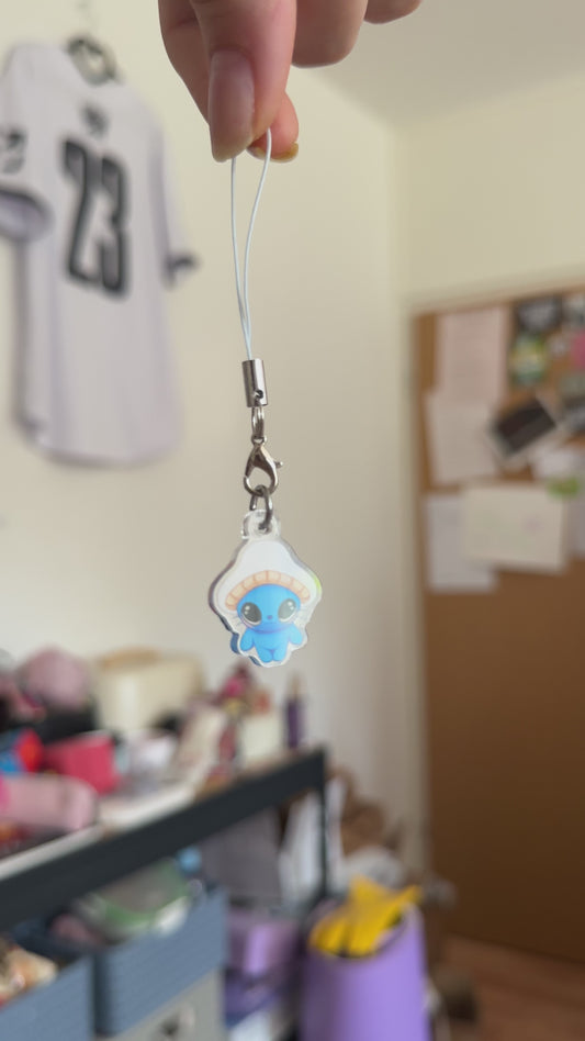 Smurf Phone Charm